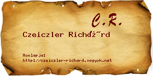 Czeiczler Richárd névjegykártya